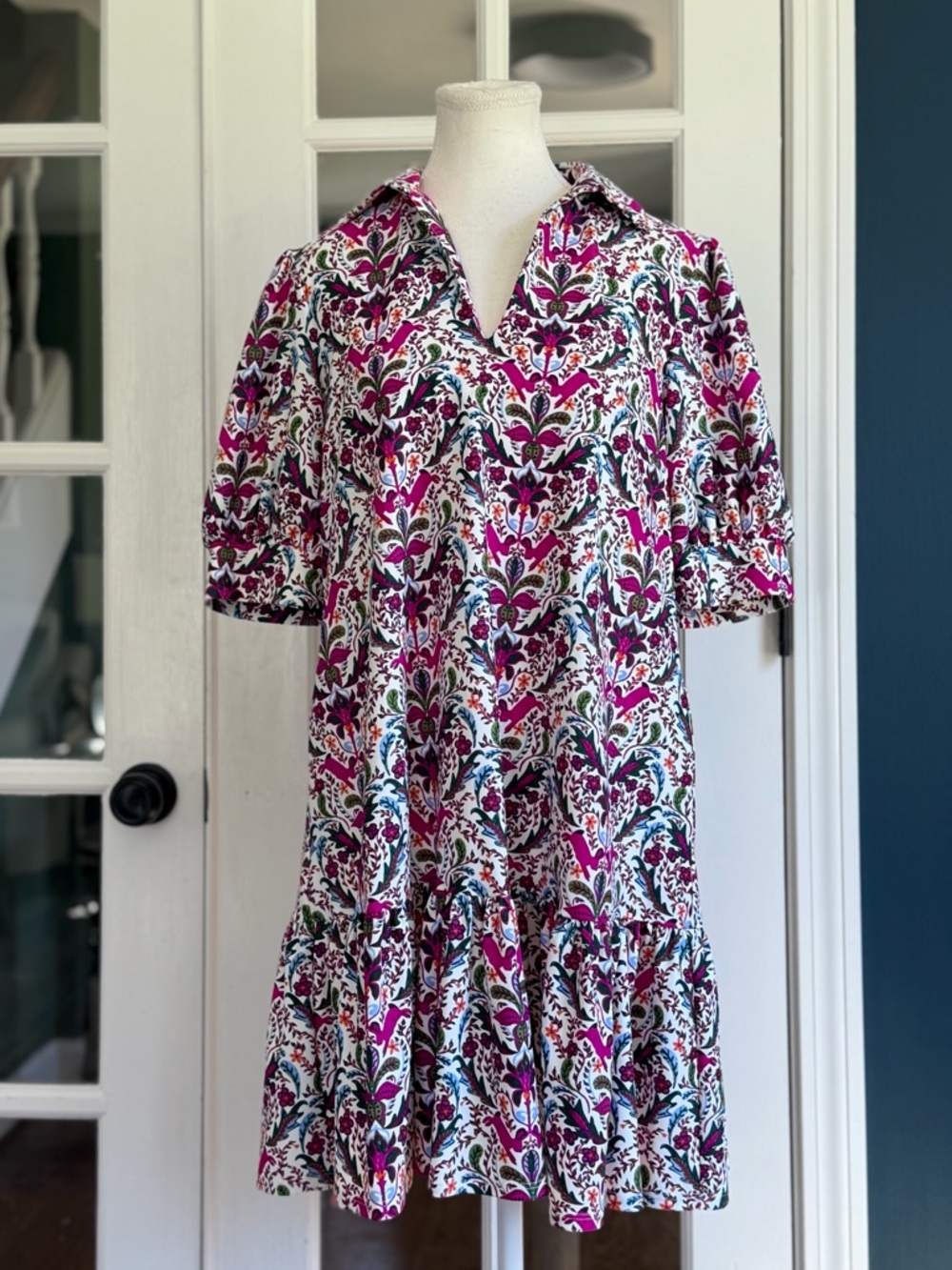NWT Jude Connally Tierney Dress in Whimsy Hidden Rabbit Print | Size Small - Picture 3 of 16